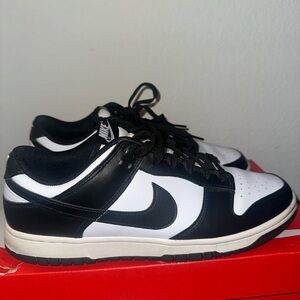 Mens dunk low panda with box